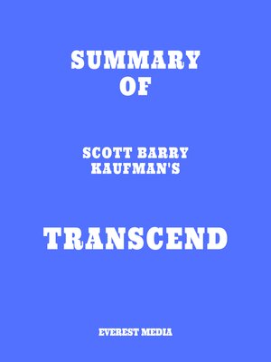 cover image of Summary of Scott Barry Kaufman's Transcend